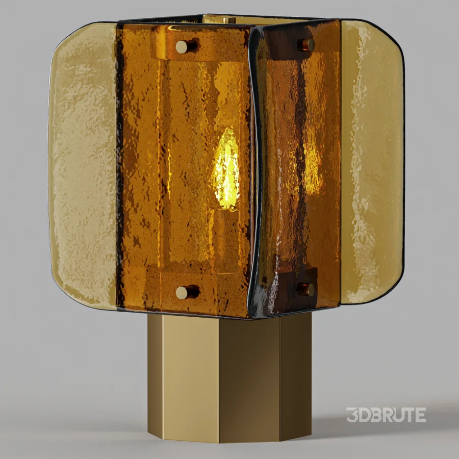 Soho Home Elias Green Glass Table Lamp Image 1