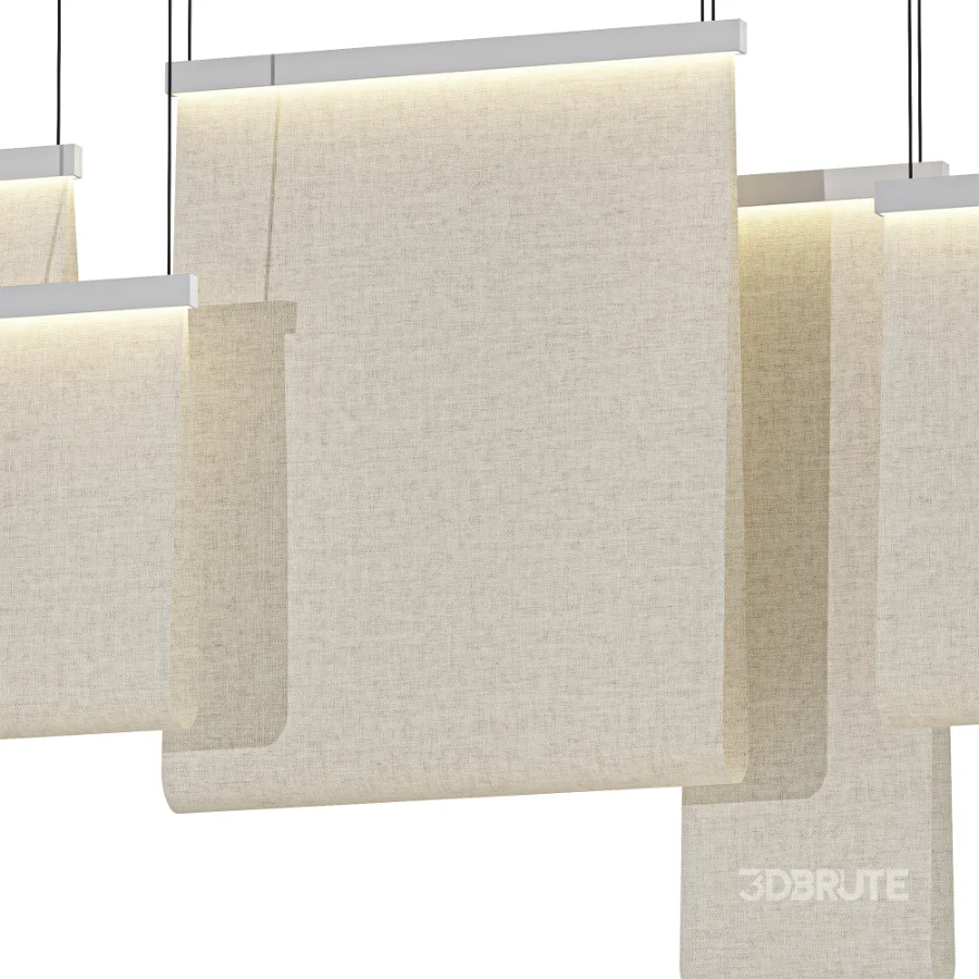 Scluda Curtain Fabric Pendant Light A Image 2