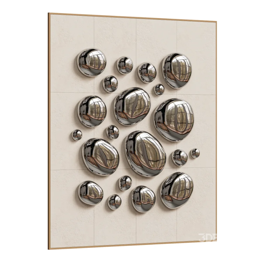 Chrome Bubble Wall Decor 25 Image 4