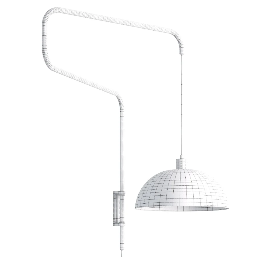 Nera Hemisphere Folding Retractable Wall Lamp Image 1