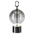 Maytoni Double Moon Black Glass LED Table Lamp - Thumbnail 1