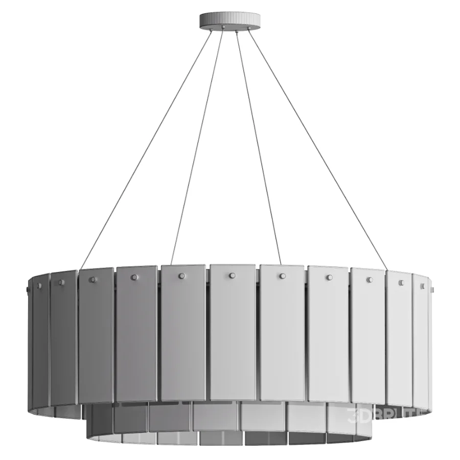 Dantone Polar Circle Alabaster Brass Chandelier Image 3