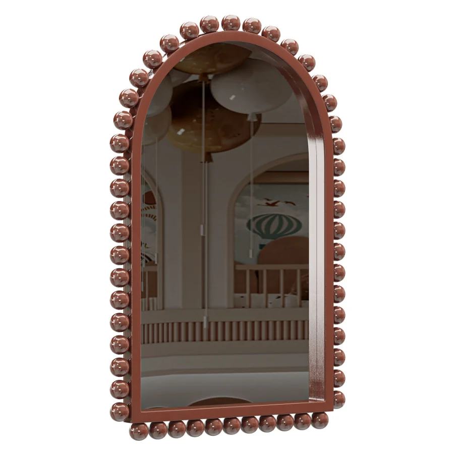Waltham Solid Wood Arch Mirror Image 3