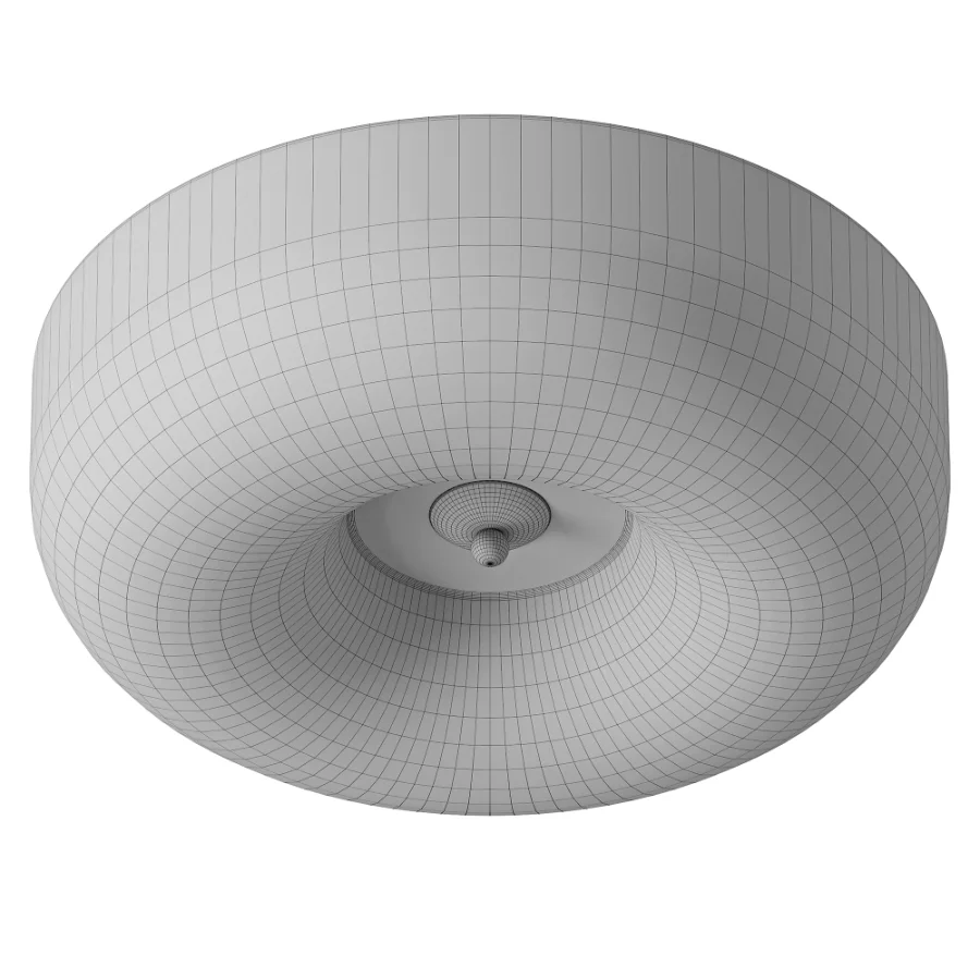 Art Deco Cream Pudding Ceiling Lamp Image 3