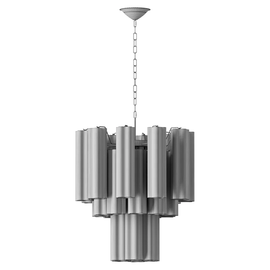 Azzura Glass Chandelier blue Image 3