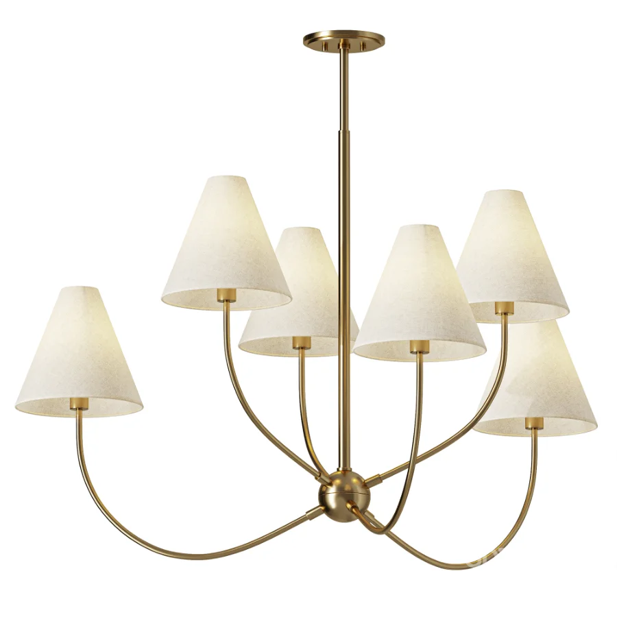 Yara 6 Light Chandelier Image 2