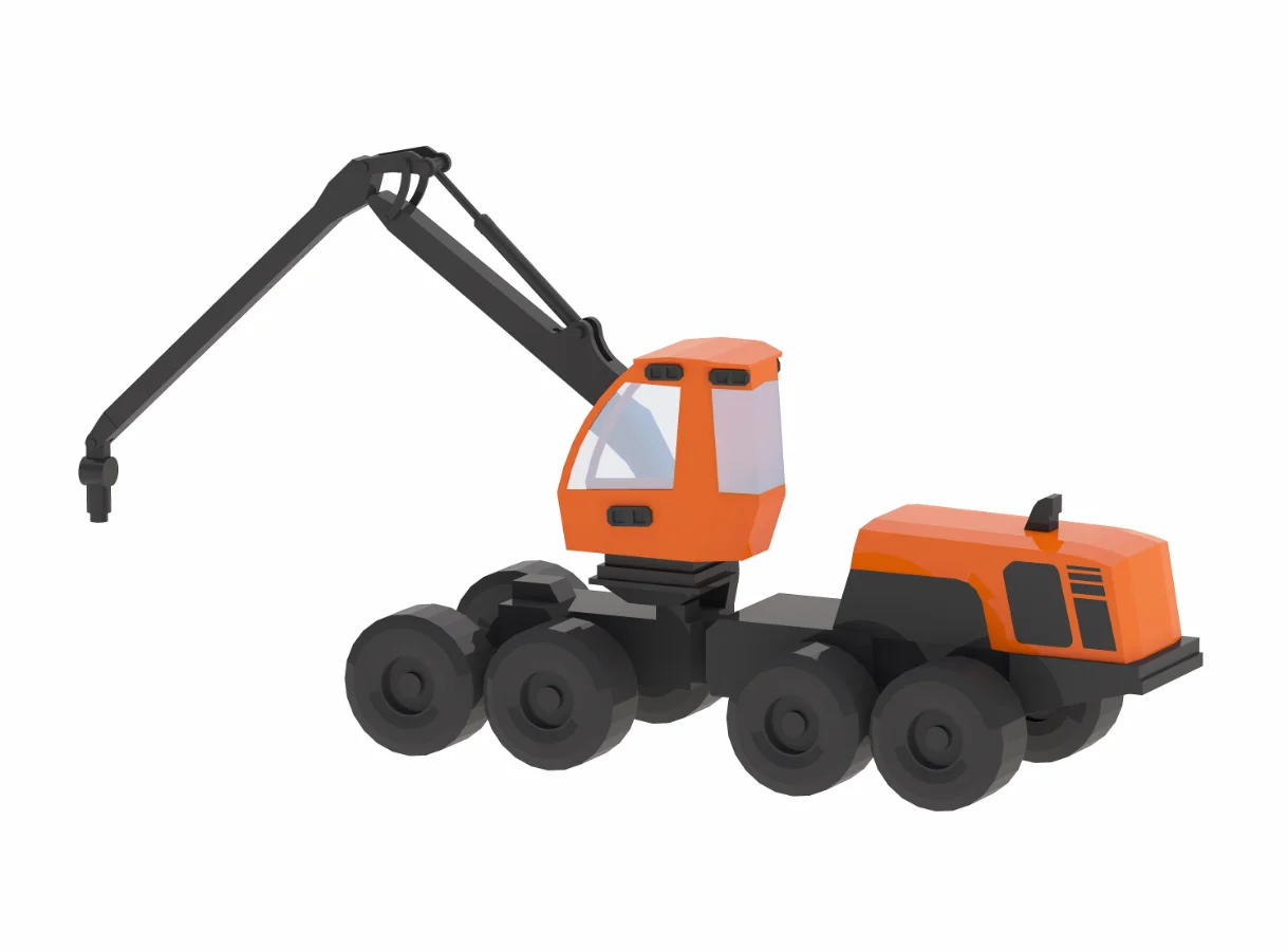 Harvester Forestry 391XH Simplified Image 3