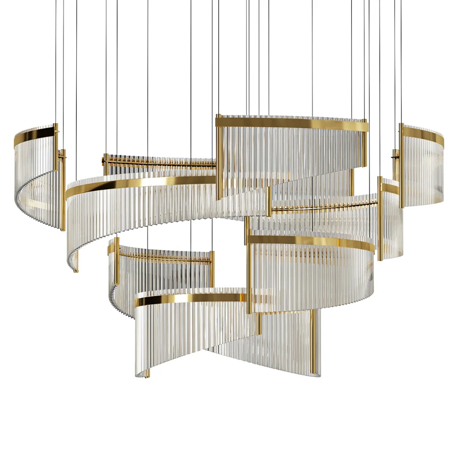Il Paralume Marina Contemporary Murano Glass Chandelier Image 3