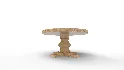 Candace Round Solid Wood Dining Table - Thumbnail 5