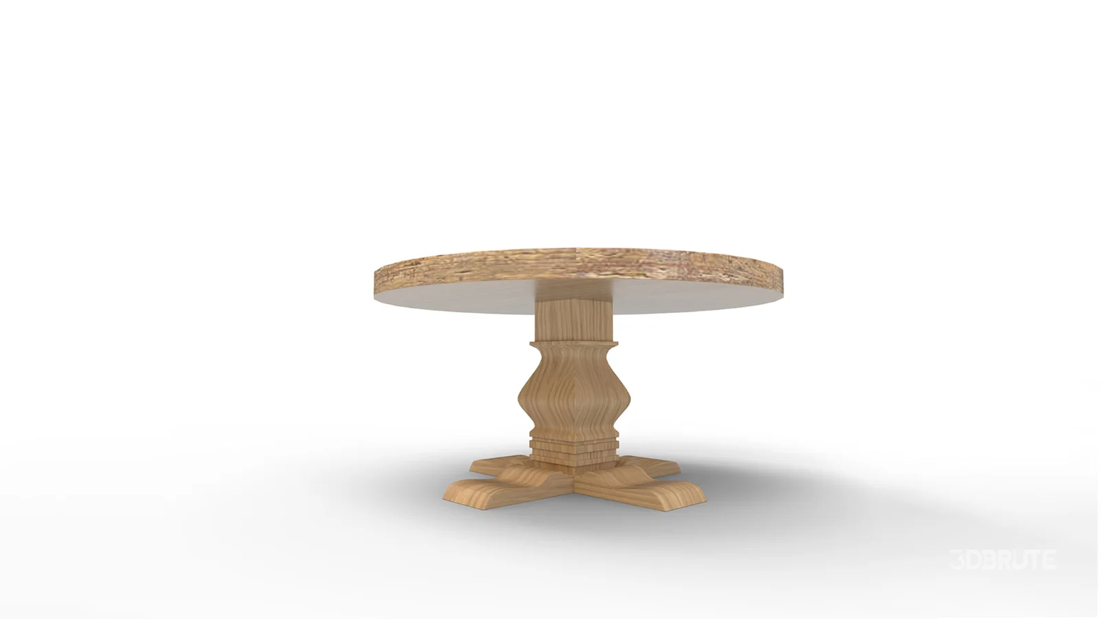 Candace Round Solid Wood Dining Table Image 5
