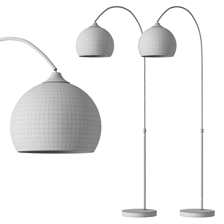Nine Lighting Arch Marble Floor Lamp Image 2
