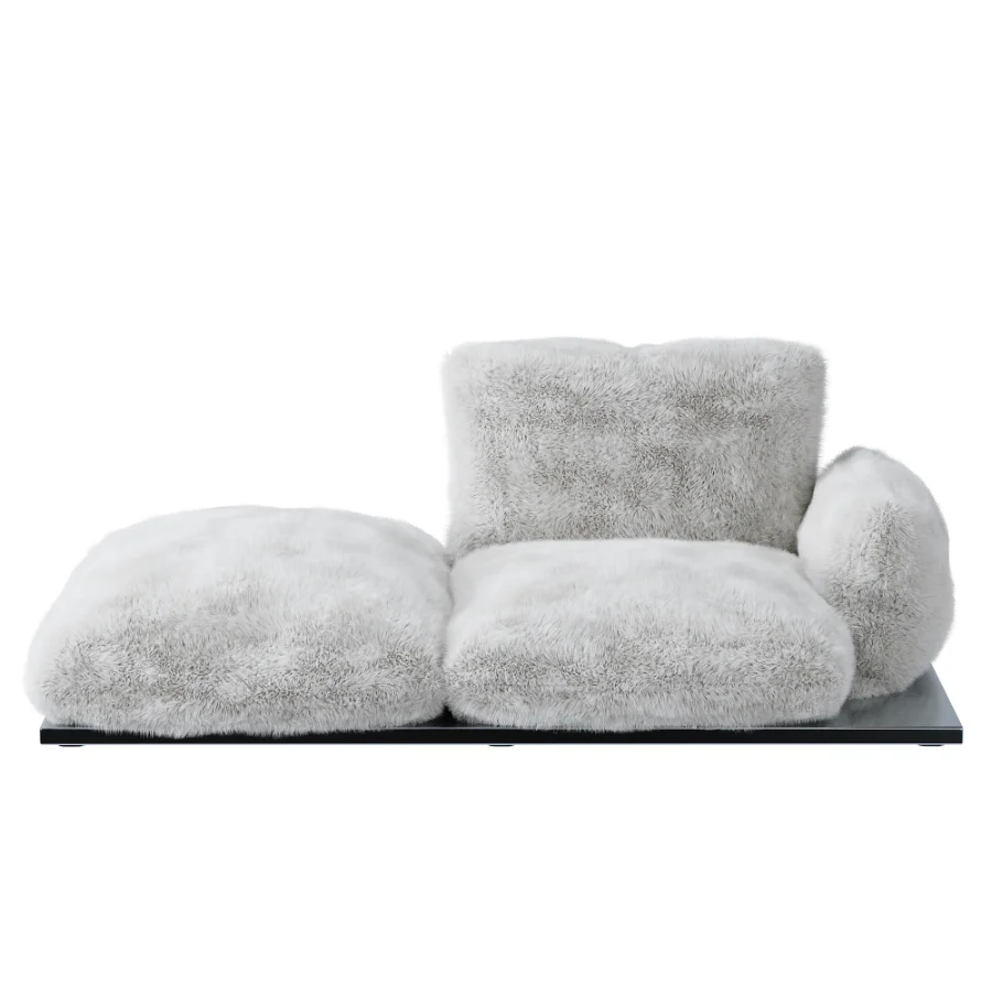 Aura armchair with a modern cushion shape Image 7