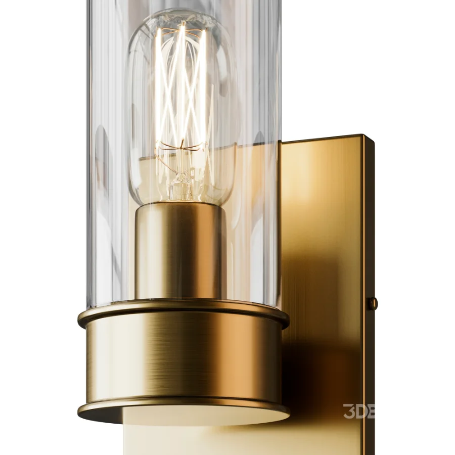 Simple Glass Cylinder Sconce 01 Image 5