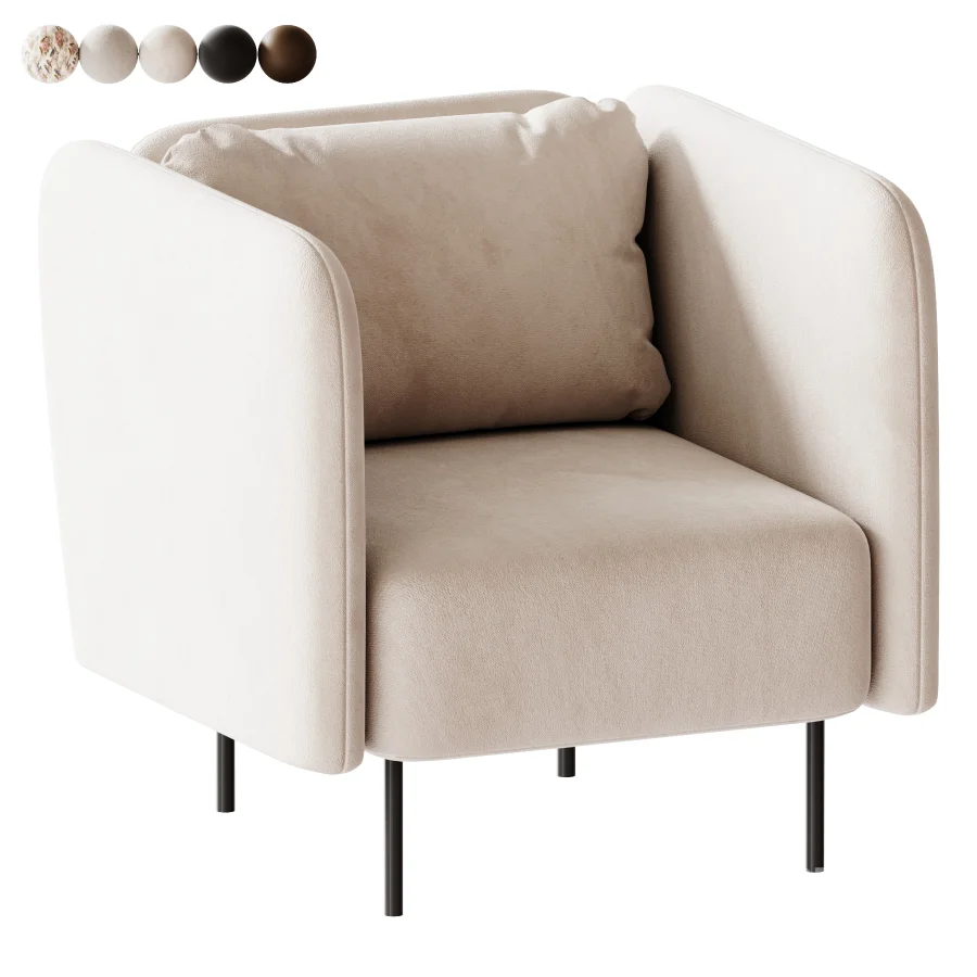 Orchet Velour Terracotta Armchair Image 3