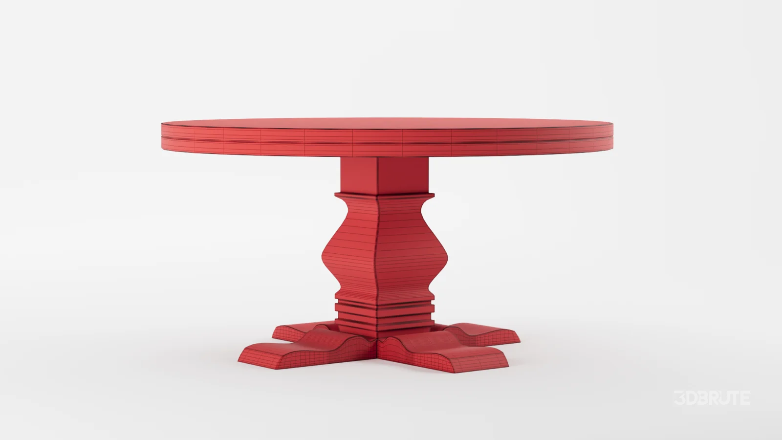 Candace Round Solid Wood Dining Table Image 8