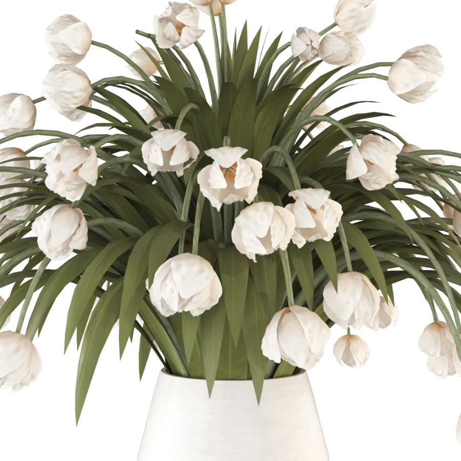 Beouquet of Tulips in Vase Image 3