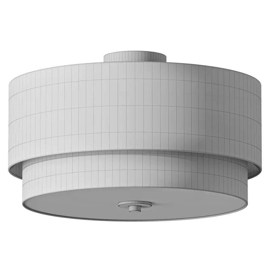 Amia Linen Semi Flush Mount Image 3