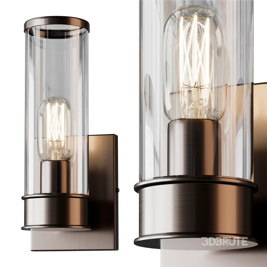 Simple Glass Cylinder Sconce 01 Image 9