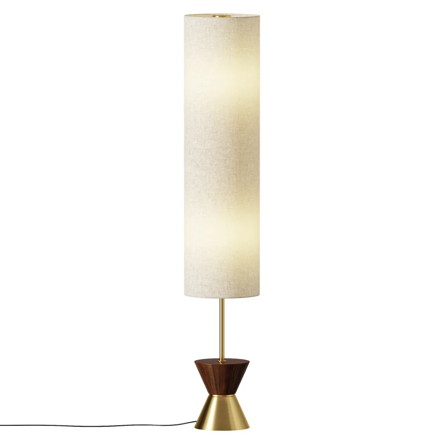 Costello Walnut Floor Lamp Image 2