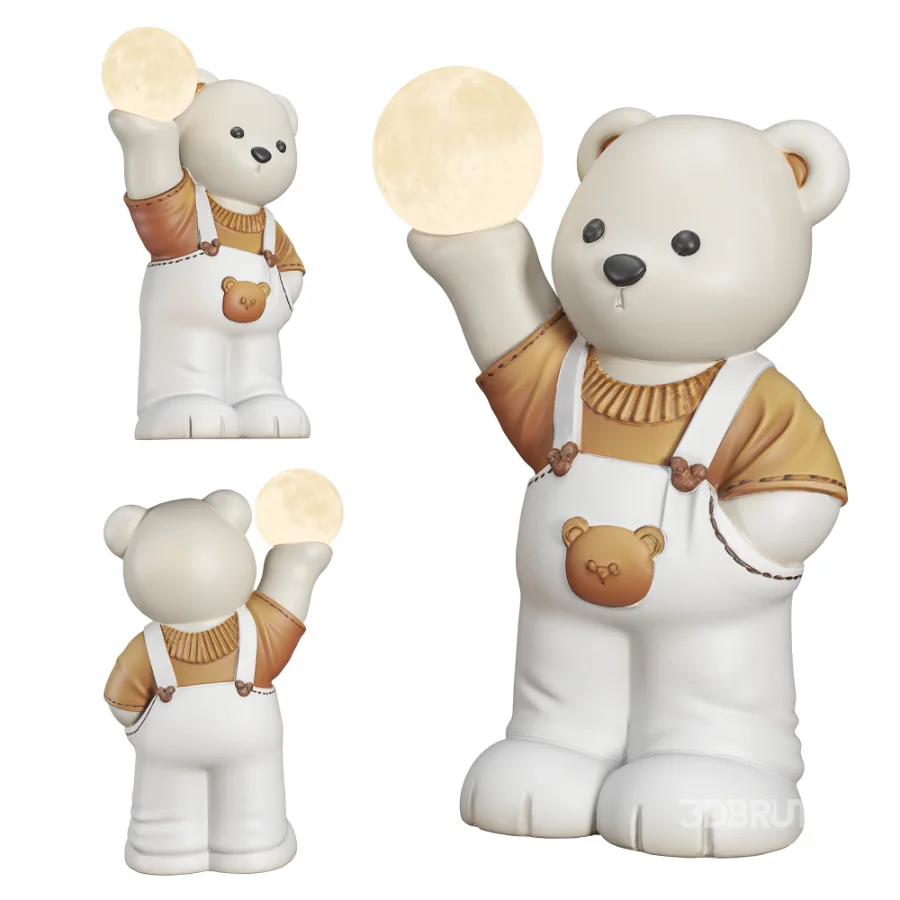Nursery_Bear_moon_light_Kid_Room Image 3