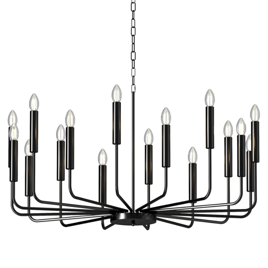 Gracie Oaks Alysse Gold Candle Chandelier 16 Light Image 2
