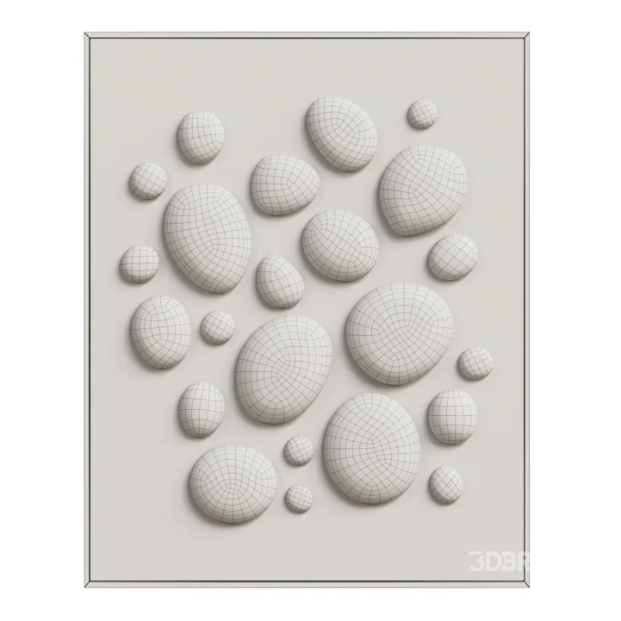 Chrome Bubble Wall Decor 04 Image 5