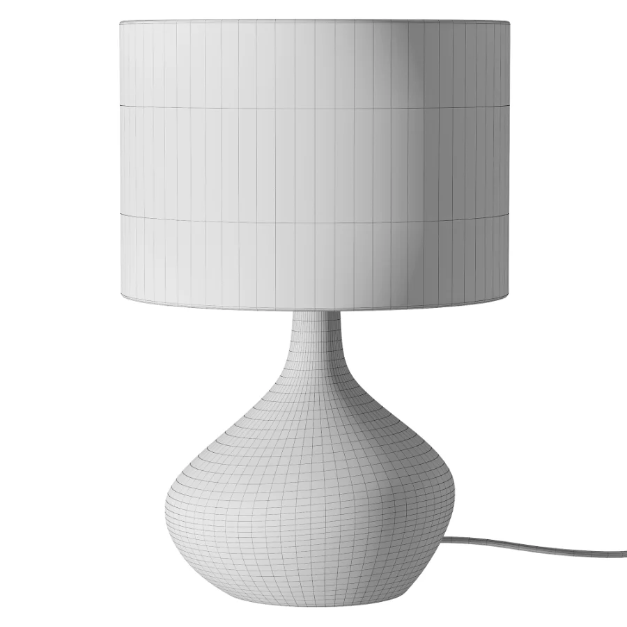 Upor Modern Minimalist Resin Fabric Table Lamp Image 3