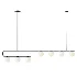 Postmodern Gold Linear Island Pendant Light 7 heads - Thumbnail 2