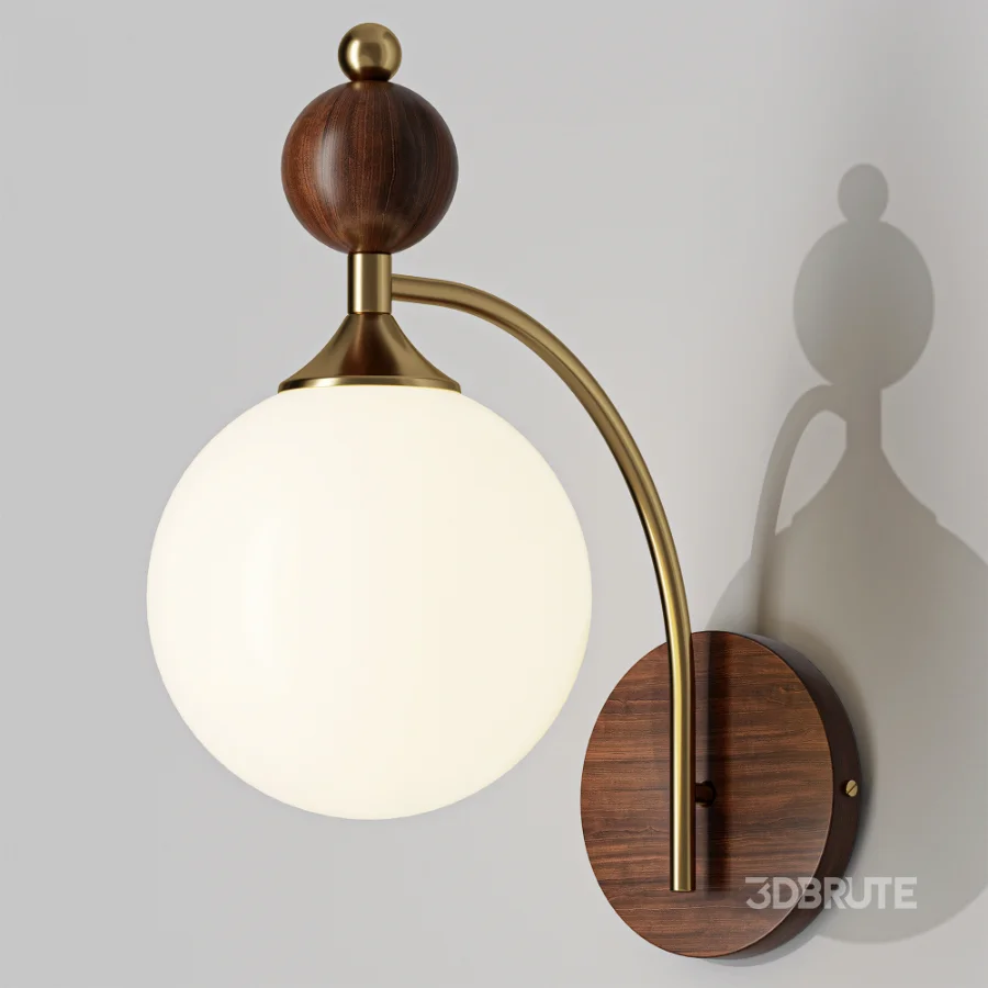 Contemporary Retro Round Glass Lampshade Image 1