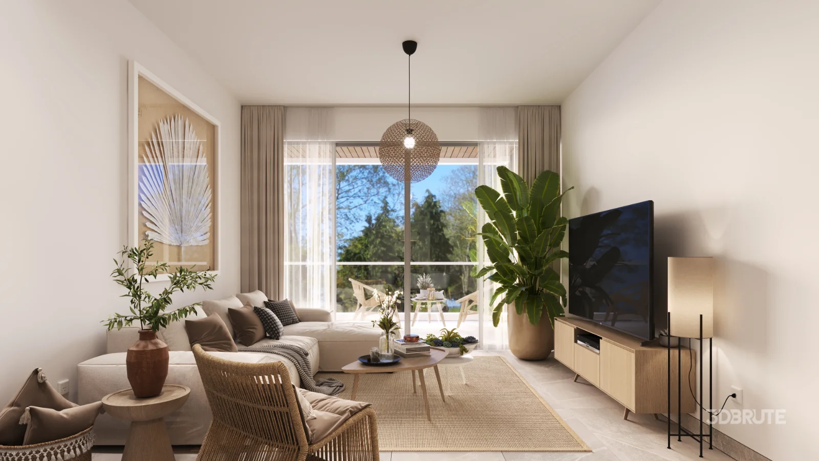 Japandi living room Image 1