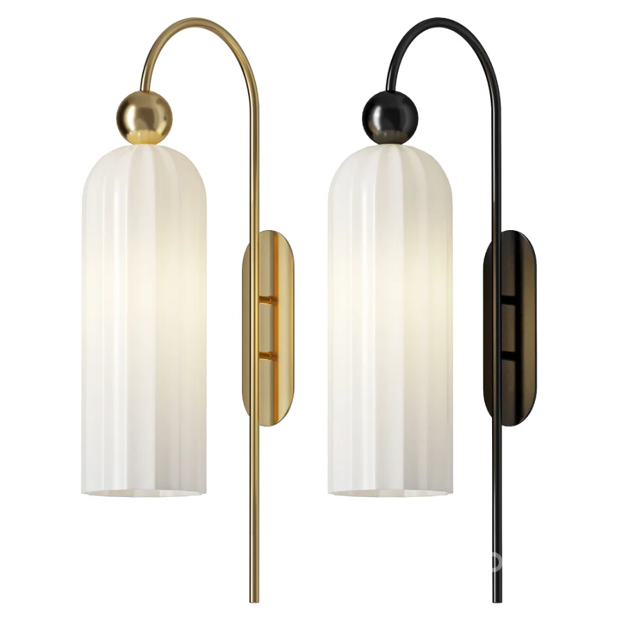 FareDecor Alvyen Nordic Vertical Glass Wall Light Image 1