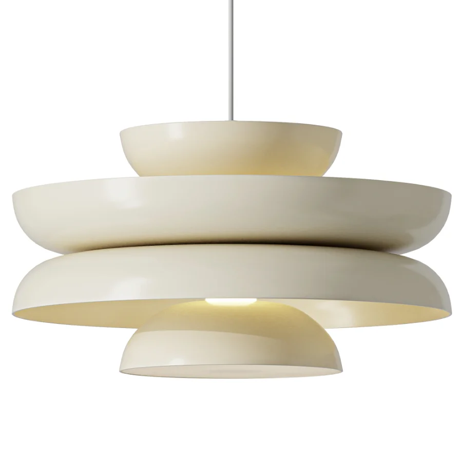Snelling Studio Lens Pendant Minor Major Brass Glass Lamp Image 2
