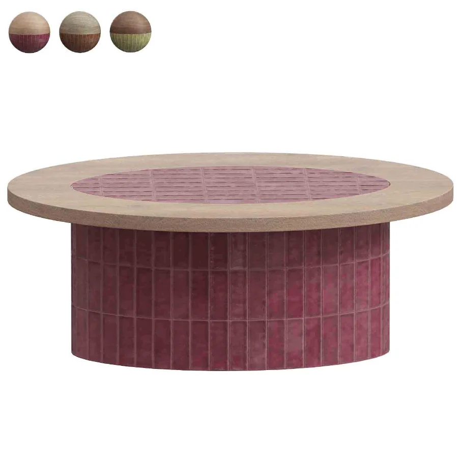 Welcome Coffee Table in Berry Image 3