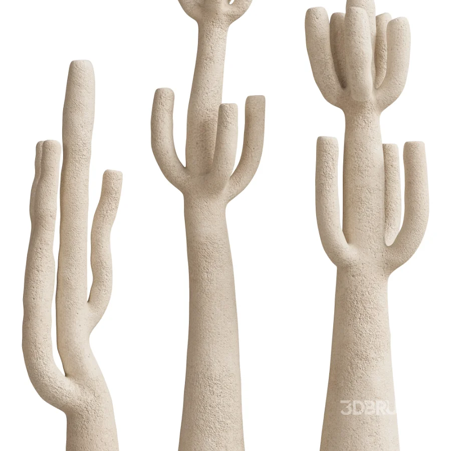 Minimalist Cactus Floor Sculptures Set Image 4