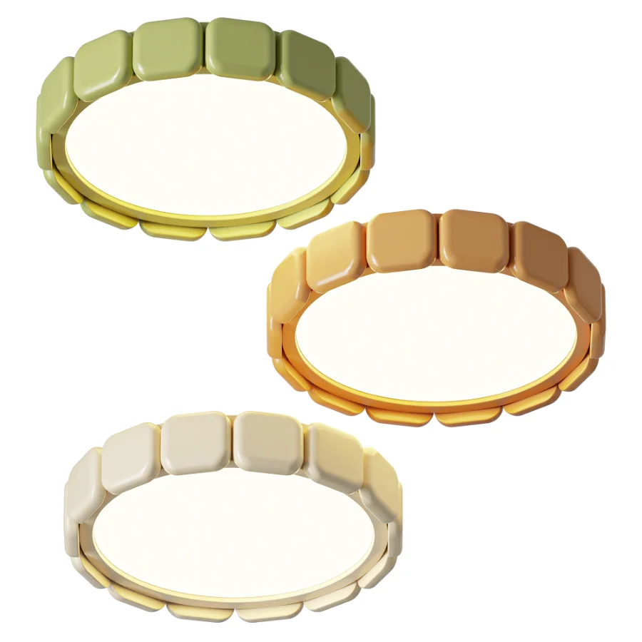 Macaron Color Ceiling Flush Mount Light Image 1