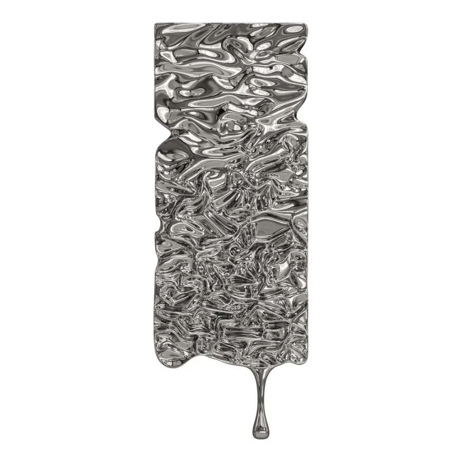 Molten Chrome Wall Decor Image 1