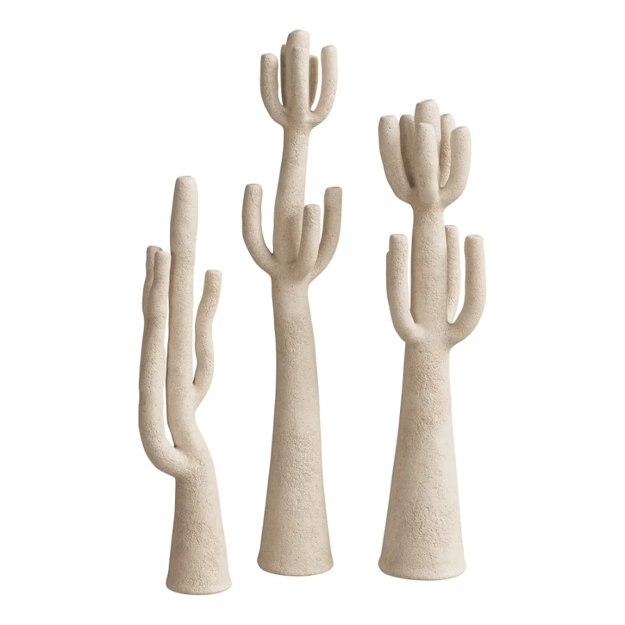 Minimalist Cactus Floor Sculptures Set Image 3