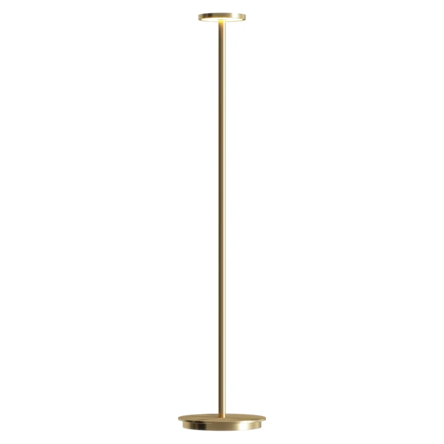 Pablo Luci Brass Portable Floor Lamp Image 2