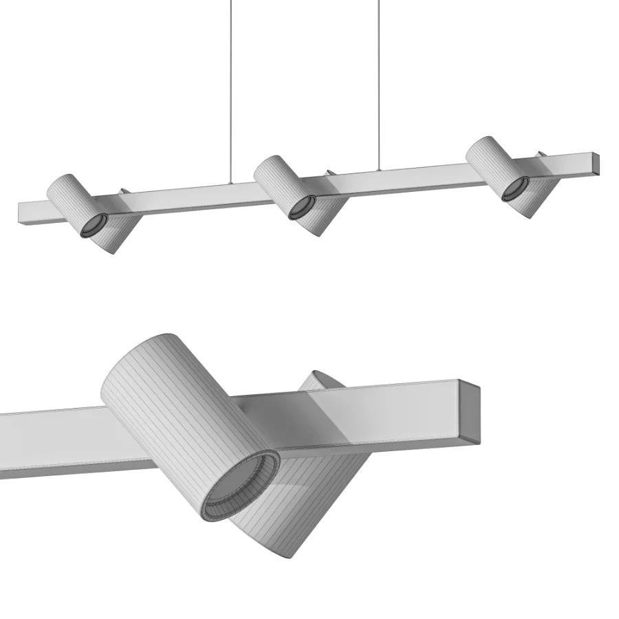 Lindby Savoli Pendant Light 116 cm Black 6 Bulb Image 3