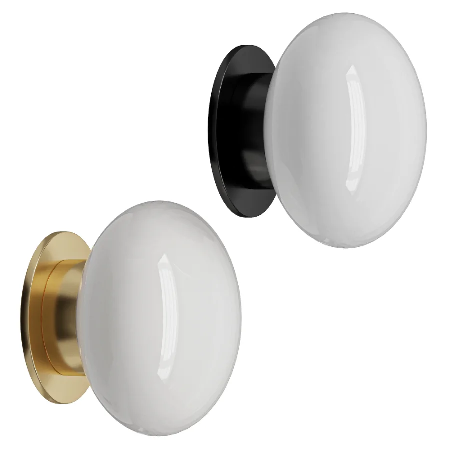 Astro Zeppo Brass Glass Wall Sconce Image 3