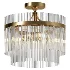 NineLighting Ribglow Antique Brass Ceiling Light - Thumbnail 1