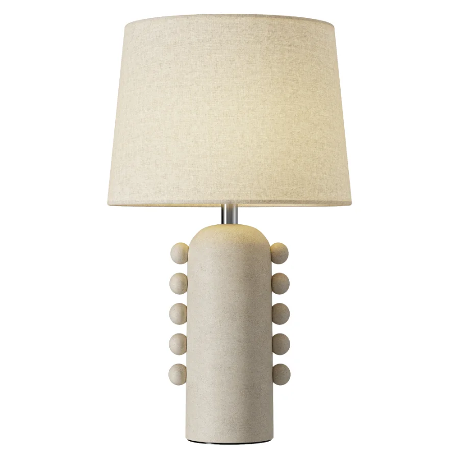 Natural White Table Lamp Image 1