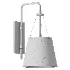 Possini Euro Crysta Brass Linen Wall Sconce - Thumbnail 2