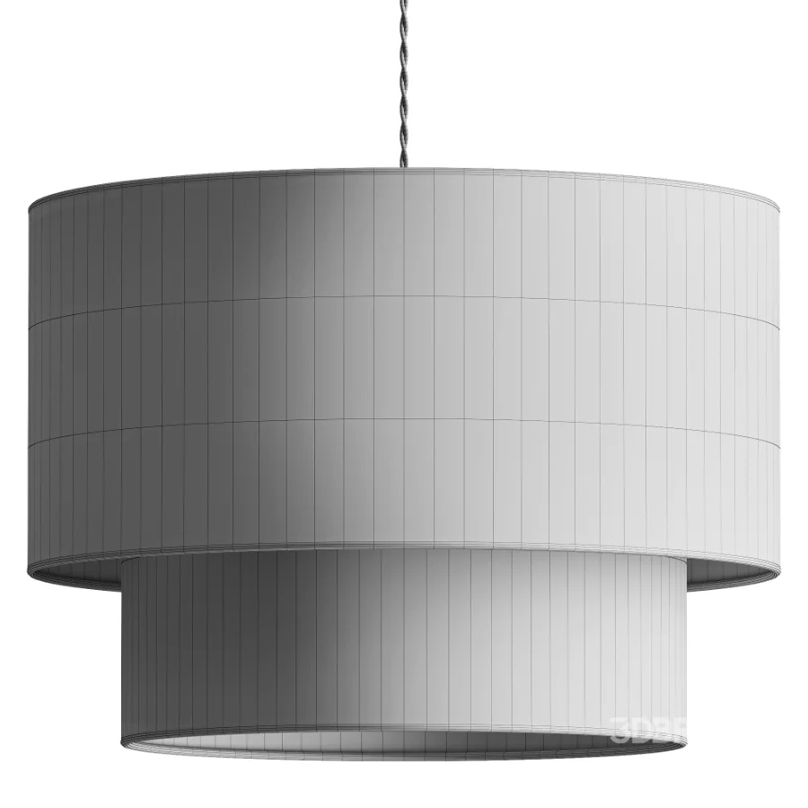 Biosag Aeroloom Layered Fabric Pendant Light Image 3