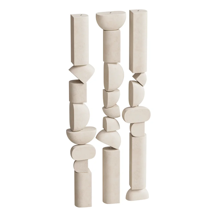 Modern Geometric Sculpture Decor Image 2