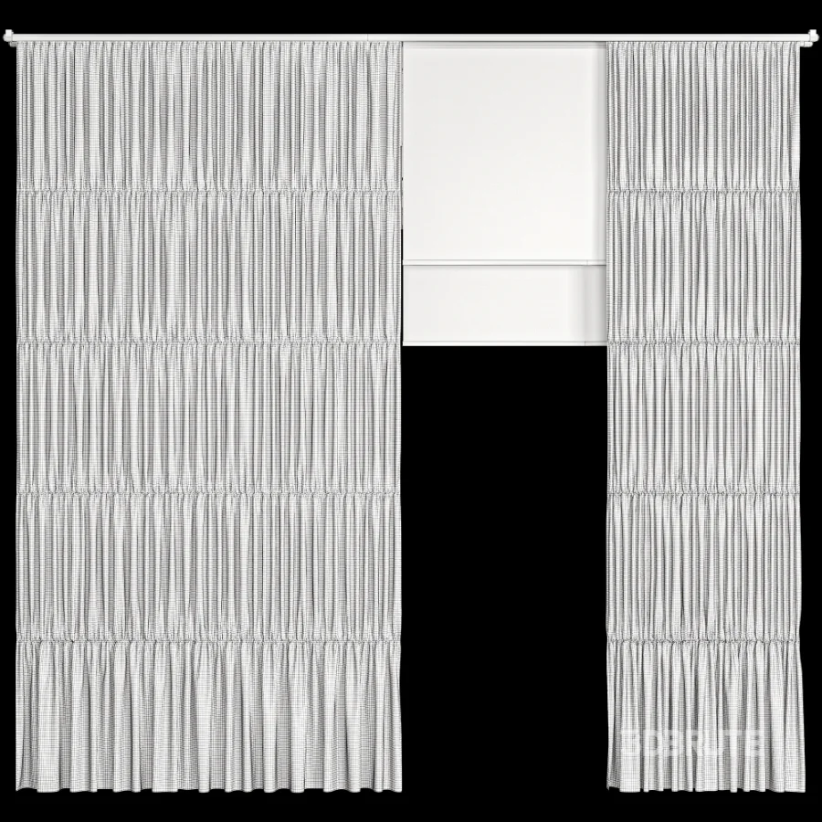Silk and Cotton Curtain Set 115 Image 5