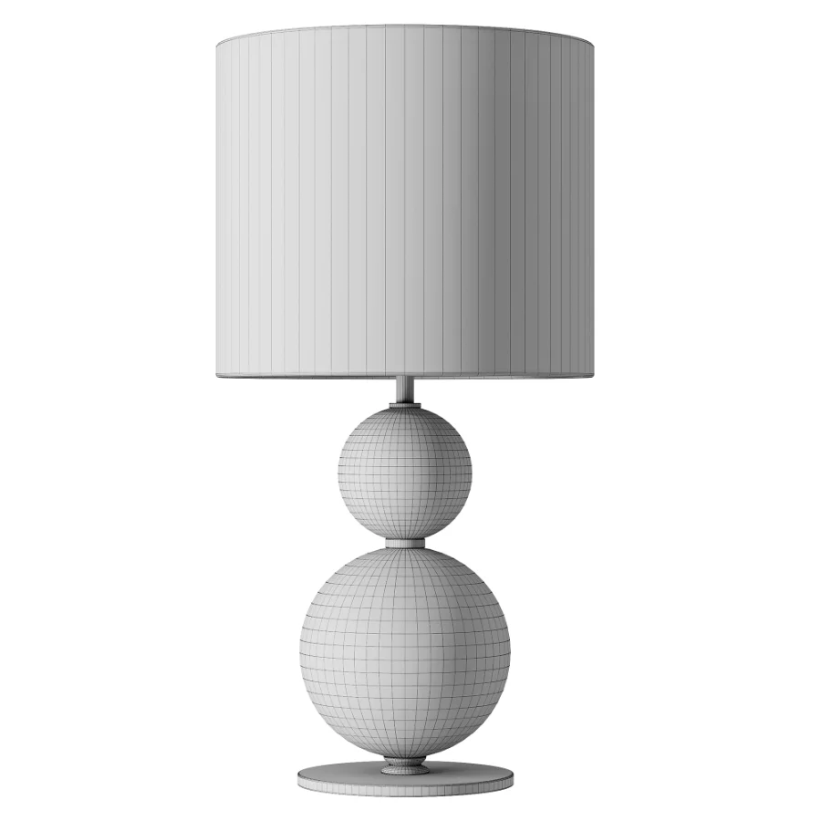 Itens Henriqueta Brass Wood Linen Table Lamp Image 3