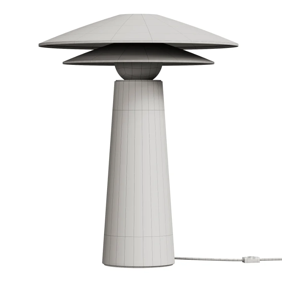 Boucle Fabric Table Lamp Image 3