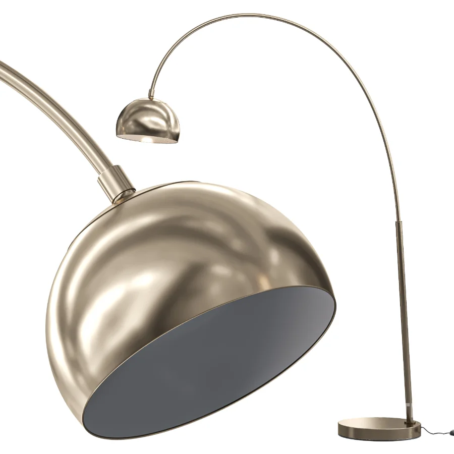Overarching Metal Shade Floor Lamp Image 3
