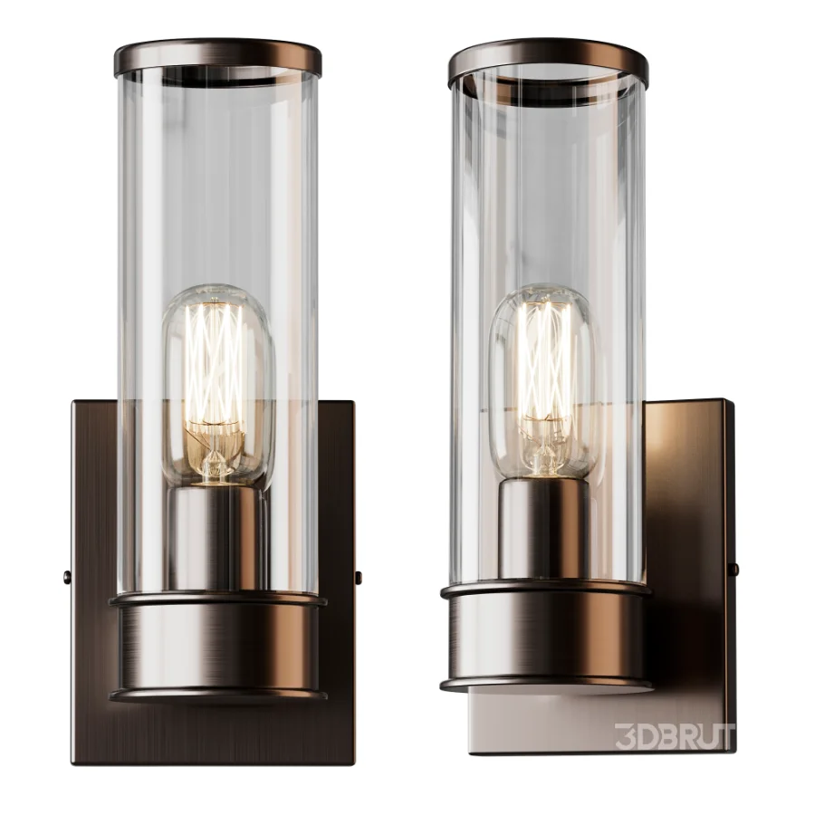 Simple Glass Cylinder Sconce 01 Image 8